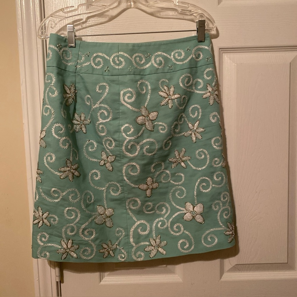 Etcetera Floral Embroidered Skirt